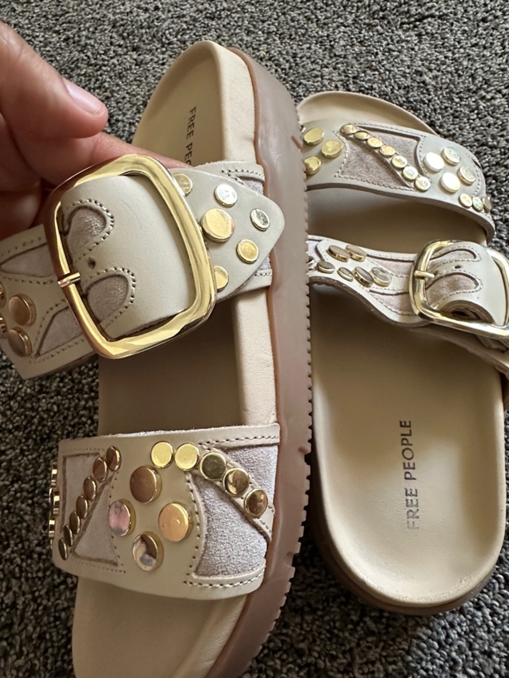 Free People Revelry Studded Sandals. Sz 6 - Picture 10 of 15
